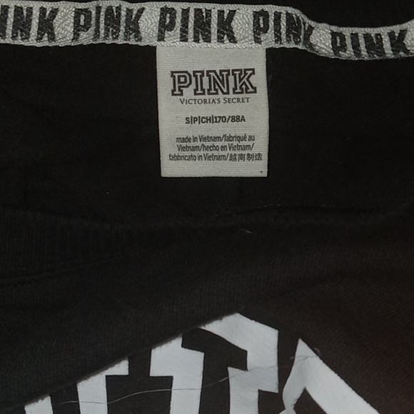Victoria's Secret PINK black sweatshirt - Picture 4 of 4